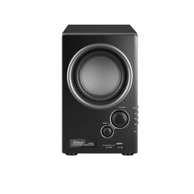 Alt view image 2 of 6 - 5.1 Surround Sound System with 5.5'' Subwoofer Stereo System for Home with 2.5'' Midrange Home Theater Speakers, Home Speaker System with 3.5-RCA/USB/Wireless/AUX Audio Inputs