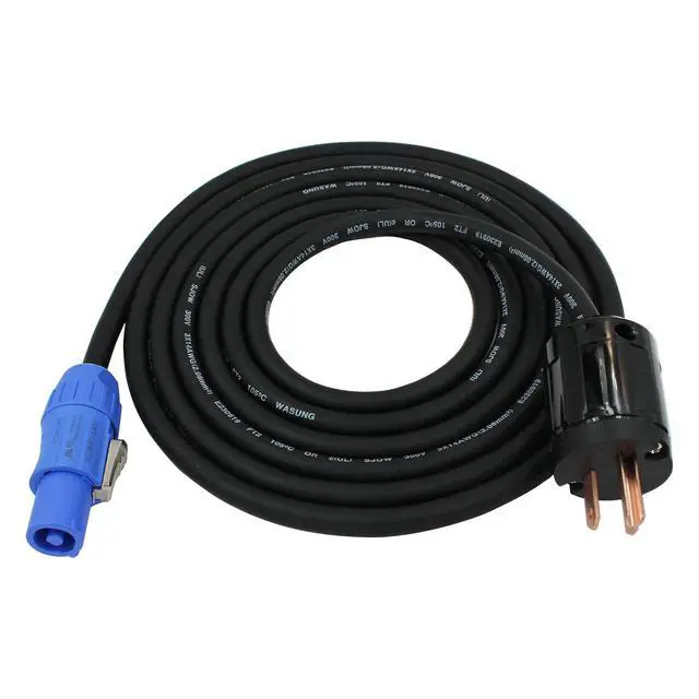 Alt view image 2 of 6 - Toronce Profeesional Hand-Built 14 AWG Male NEMA5-15P to SACFCA PowerCon Cable (25Feet)