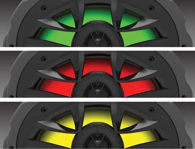 Alt view image 2 of 6 - MRWT69RGB Marine Waketower Speaker System - 600 Watts Of Power, 6 x 9 Inch, Full Range, 2 Way, Multi-Color LED Illumination, Marine grade, Weatherproof, Sold Individually
