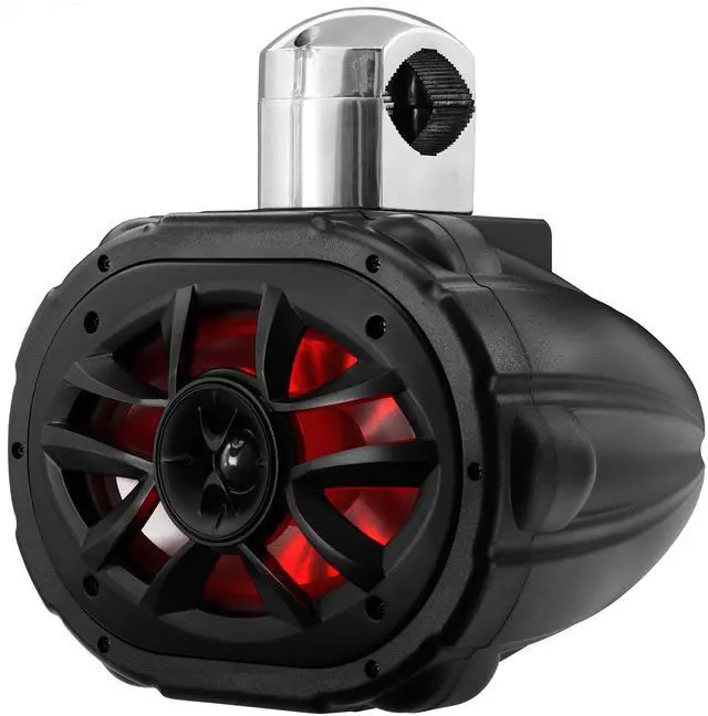 Alt view image 4 of 6 - MRWT69RGB Marine Waketower Speaker System - 600 Watts Of Power, 6 x 9 Inch, Full Range, 2 Way, Multi-Color LED Illumination, Marine grade, Weatherproof, Sold Individually