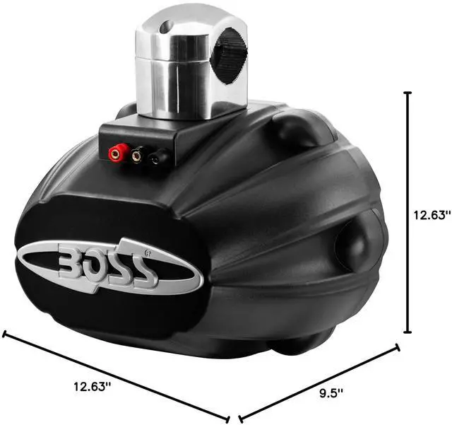 Alt view image 6 of 6 - MRWT69RGB Marine Waketower Speaker System - 600 Watts Of Power, 6 x 9 Inch, Full Range, 2 Way, Multi-Color LED Illumination, Marine grade, Weatherproof, Sold Individually