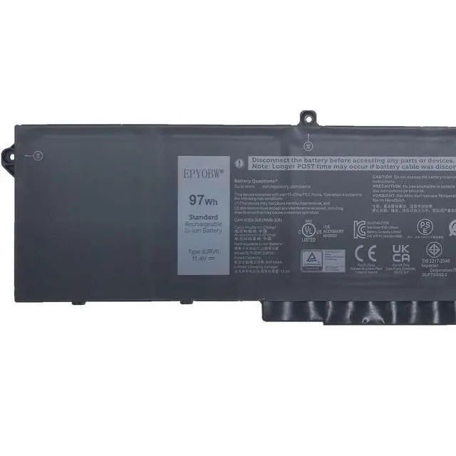 Alt view image 3 of 6 - 9JRV0 Laptop Battery 97Wh 8071mAh 11.4V Series 9JRV0 00P3TJ 0P3TJ | Compatible with Dell Latitude 5521 5531 / Precision 3561 3571 3581 3591 / Alienware m17 R5 AMD / m18 R1 R2 / m18 R1 AMD
