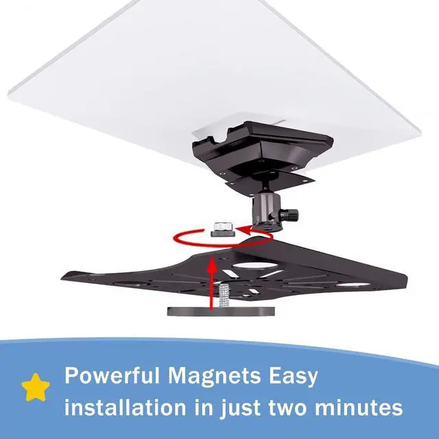 Alt view image 6 of 6 - Adjustable Starlink Gen 3 Roof Mount, Starlink Magnet Mounting Kit Gen 3, Magnetic Mount for Starlink Internet Kit Satellite with Adjustable Pan-Tilt