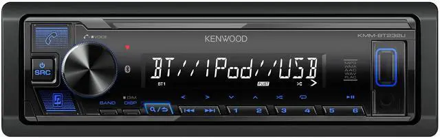 Main image of KMM-BT232U Single DIN Car Receiver, Bluetooth Car Stereo with Music Mix for 5 Devices, Dual Phone Connection, Front USB & AUX-In, 13-Band EQ, Digital Time Alignment, Short Chassis, 2.5V Preout