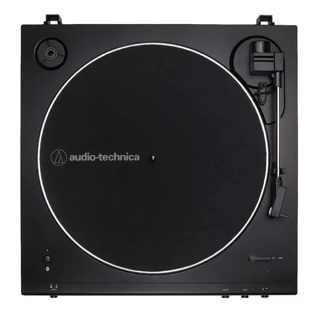 Alt view image 5 of 6 - AT-LP60X Bluetooth Fully Automatic Belt-Drive Turntable (Black) with Vinyl Record Cleaning Kit