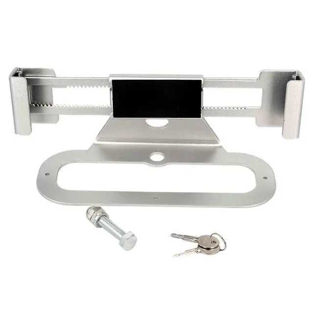 Alt view image 5 of 5 - Full Metal Laptop Security Lock Adjustable Laptop Locking Station for MacBook & Surface (12-18), Laptop Desk Mount with 2 Keys