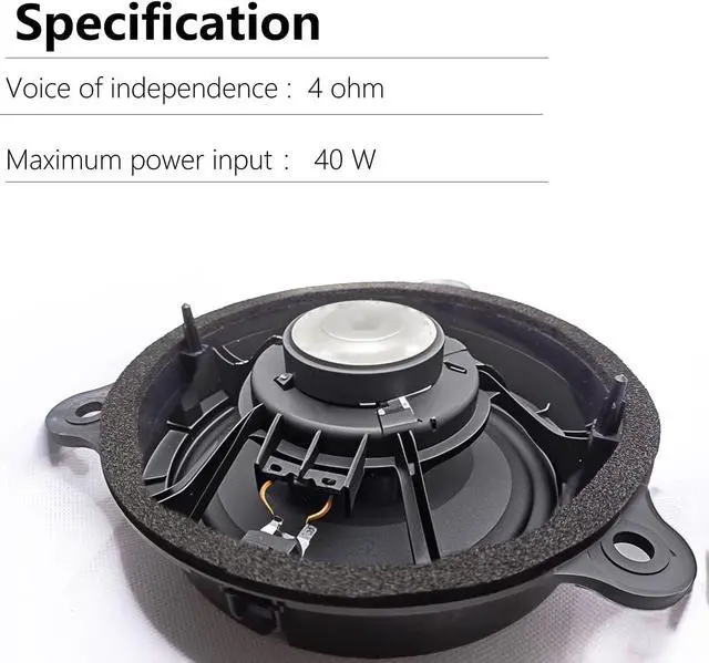 Alt view image 3 of 5 - Door Speaker Compatible with 2008 to 2022 2023 2024 2025 2026 Nissan Altima Pathfinder sentra Maxima Murano 4 ohm