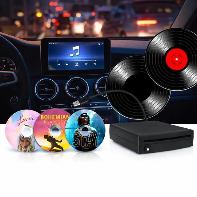 Alt view image 5 of 5 - Vehicle CD Players External Portable OE Integrated CD Player for Car Via USB Radio Connection with USB Plug and Play for Android Navigation/PC USBCDPLAY