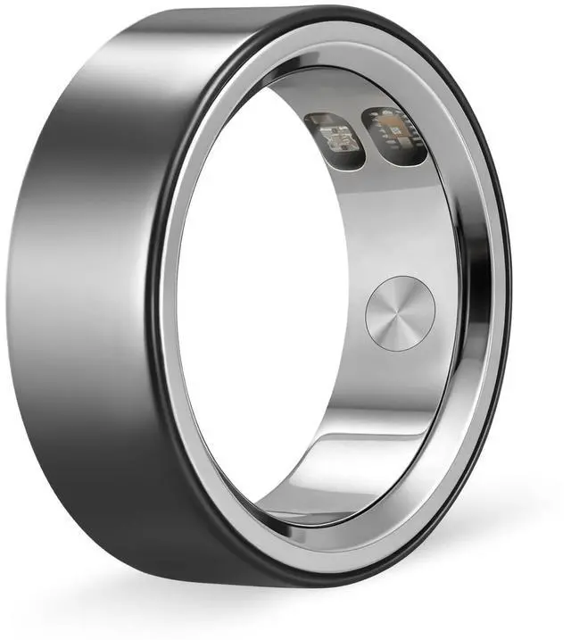 Main image of Smart Rings for Men, Exclusive Vibration Alerts Ring with Fitness, Sleep Monitoring, Step Counting, HR Tracker Ultra-Thin, No APP Fee, 5ATM Waterproof AI Smart Ring for iOS & Android (Black, 9)