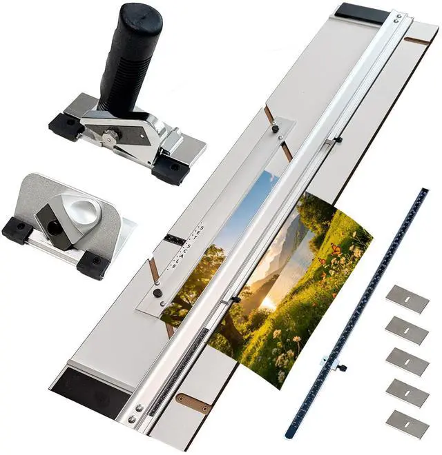Main image of 32in Mat Cutter for Framing with Precision Bevel & Straight Cutting Heads, Easy-to-Use Mat Board Cutter for Professional Picture Framing, Ideal for DIY Artwork, Crafts