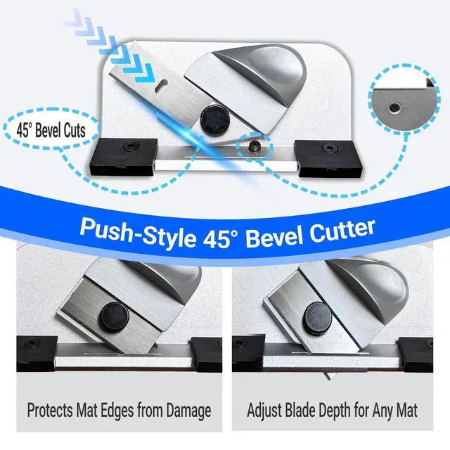 Alt view image 5 of 6 - 32in Mat Cutter for Framing with Precision Bevel & Straight Cutting Heads, Easy-to-Use Mat Board Cutter for Professional Picture Framing, Ideal for DIY Artwork, Crafts