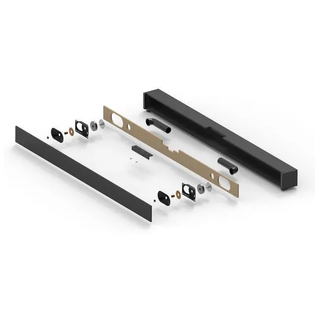 Alt view image 3 of 6 - Wall Mountable Sound Bar with Bluetooth, 37 Inches, Black (ITB259B)