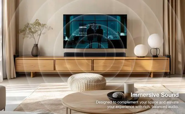 Alt view image 4 of 6 - Wall Mountable Sound Bar with Bluetooth, 37 Inches, Black (ITB259B)