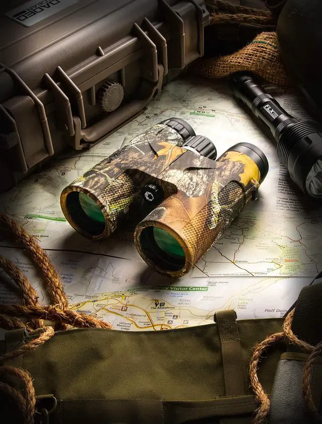 Alt view image 4 of 6 - Blackhawk 42mm Binoculars Waterproof Fogproof, BAK-4 Prism, Multi-Coated Optics, Rugged Rubber Armor, for Hunting, Bird Watching & Outdoor Use