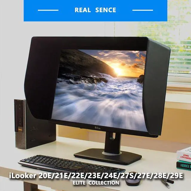 Alt view image 4 of 6 - 27E 27 inch LCD LED Video Monitor Hood Sunshade Sunhood for Dell HP Viewsonic Philips Samsung LG EIZO NEC ASUS ACER BENQ AOC Lenovo and Fits Monitor Frame Width 635-655mm