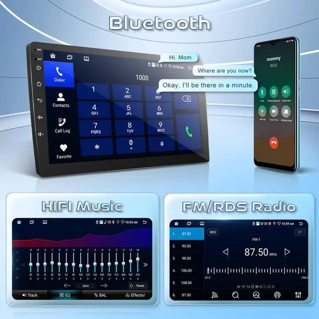 Alt view image 5 of 6 - Android 8Core 6G+128G Car Stereo Radio for Honda CRV 2012 2013 2014 2015 2016, Wireless Carplay Android Auto, 5G WiFi+GPS, HiFi Music & DSP, 9 inch Touchscreen Radio for CRV, Backup Camera SWC