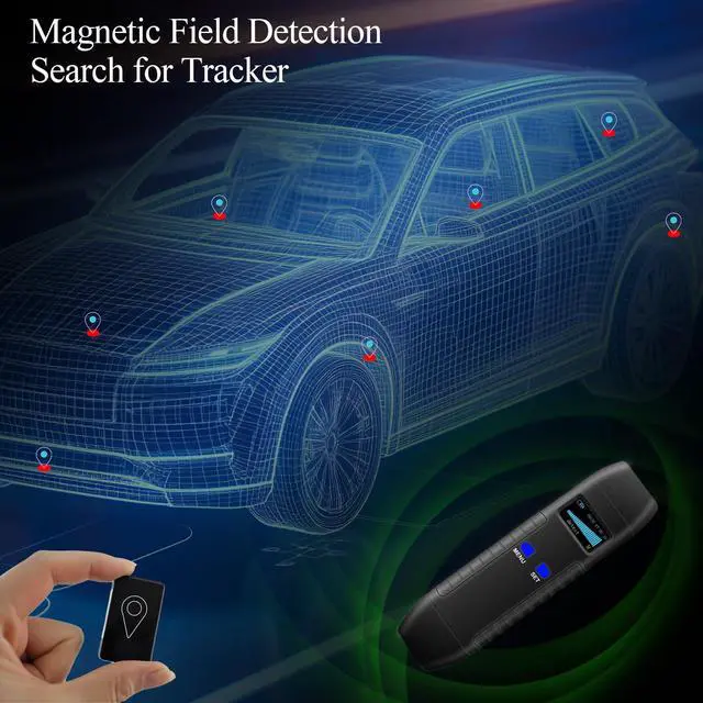 Alt view image 3 of 6 - Hidden Camera Detector, Compact Camera Finder, RF Bug Detector, Magnetic Tracker Finder, Portable Bug Sweeper for Listening Devices, Hotels, Vehicles, Offices, Fitting Rooms and Travel