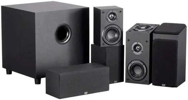 Main image of Premium 5.1.2 Channel Immersive Home Theater System - With 8 Inch 200 Watt Subwoofer, Black