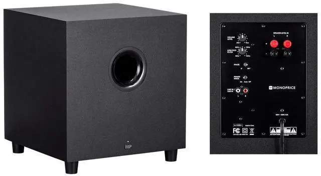 Alt view image 5 of 6 - Premium 5.1.2 Channel Immersive Home Theater System - With 8 Inch 200 Watt Subwoofer, Black