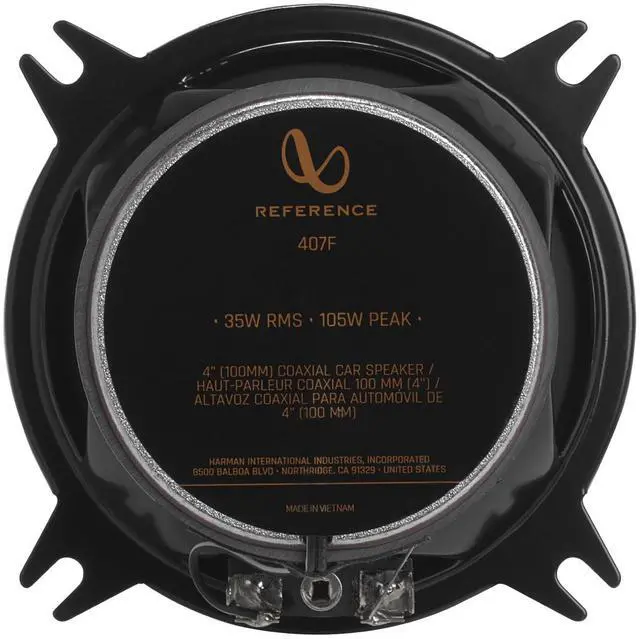 Alt view image 3 of 5 - REF407F 4 Inch 2 Way Car Speakers - Pair