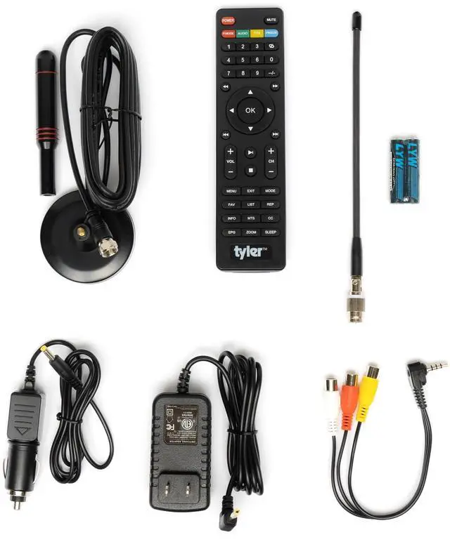 Alt view image 4 of 6 - 13.3 Portable TV LCD Monitor 1080P Rechargeable Lithium Battery Operated, 3 Antenna, HDMI, SD, USB, RCA, FM Radio, Digital Tuner, AV Inputs, AC/DC, TV Stand & Remote Control For Kids Car Travel