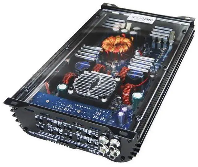 Alt view image 3 of 4 - JP234 Black Gloss | 2000W 4-Channel Class D Car Audio Amplifier, 234W x 4 @ 14.4V - 4 ohms, 334W x 4 @ 14.4V - 2 ohms, Multi-Speaker System