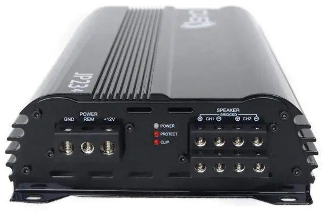 Alt view image 4 of 4 - JP234 Black Gloss | 2000W 4-Channel Class D Car Audio Amplifier, 234W x 4 @ 14.4V - 4 ohms, 334W x 4 @ 14.4V - 2 ohms, Multi-Speaker System