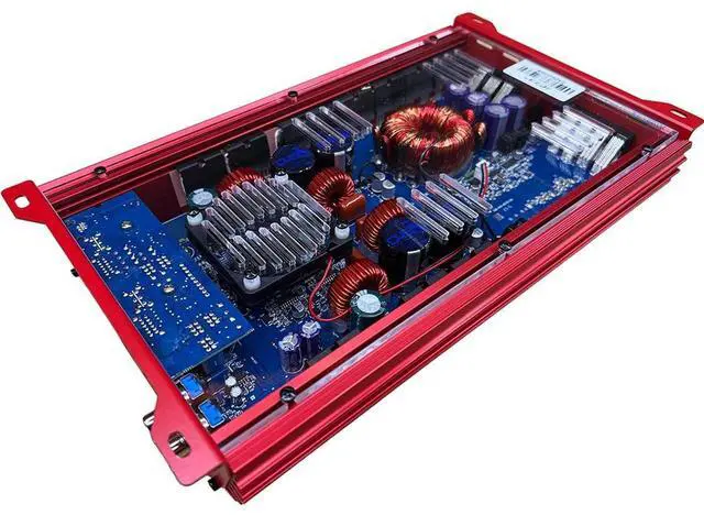 Alt view image 2 of 4 - JP234 RED | 2000W 4-Channel Class D Car Audio Amplifier, 234W x 4 @ 14.4V - 4 ohms, 334W x 4 @ 14.4V - 2 ohms, Multi-Speaker System
