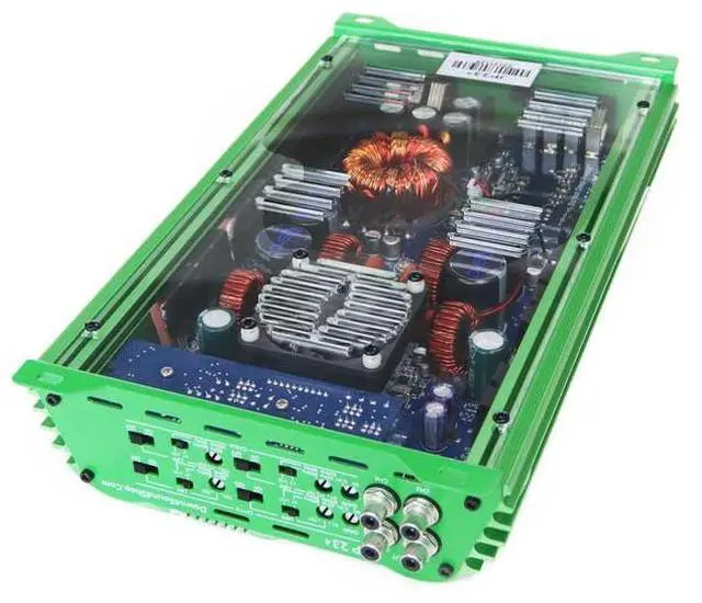 Alt view image 4 of 4 - JP234 Green | 2000W 4-Channel Class D Car Audio Amplifier, 234W x 4 @ 14.4V - 4 ohms, 334W x 4 @ 14.4V - 2 ohms, Multi-Speaker System