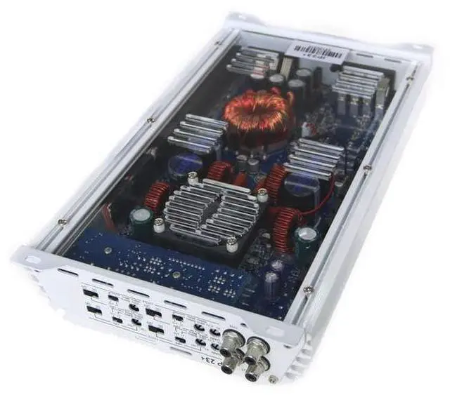 Alt view image 2 of 4 - JP234 White Gloss | 2000W 4-Channel Class D Car Audio Amplifier, 234W x 4 @ 14.4V - 4 ohms, 334W x 4 @ 14.4V - 2 ohms, Multi-Speaker System