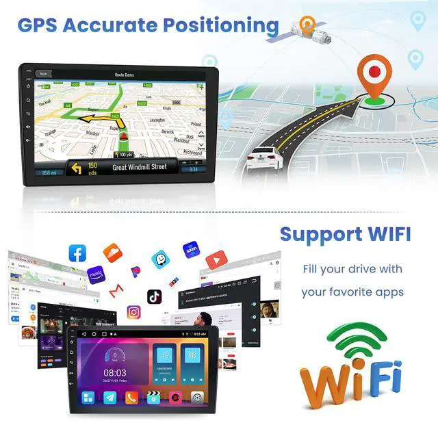 Alt view image 4 of 6 - 5Ghz WiFi 2G+64G Android 15 Radio for Hyundai Elantra 2015-2018 Car Stereo with Wireless Carplay Android Auto,5.0 Bluetooth,Build-in EQ,9inch IPS Touchscreen,GPS,FM/RDS SWC AHD Backup Camera MIC