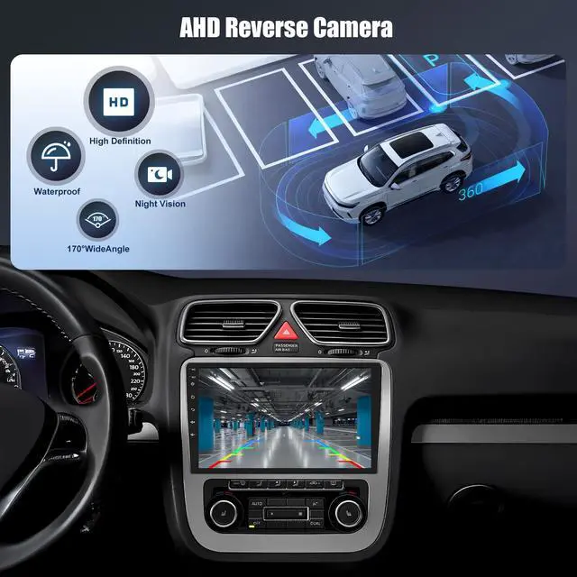 Alt view image 4 of 6 - 8-Core 6G+128G 10.1 Inch HD Car Radio Carplay Screen for Car with 5GWiFi,Double Din Car Stereo with Wireless CarPlay Android Auto GPS Bluetooth,FM/RDS,SWC EQ+Backup Camera