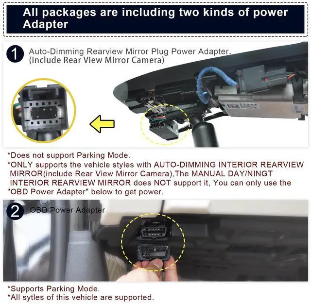 Alt view image 5 of 6 - 4K Dash Cam for GMC Terrain 2018-2024(Model A), SL SLE SLT AT4 Denali, Model A & Model B Have Same Models Years but Vehicle Sensor Cover are Different, Free App & WiFi, 64GB Card