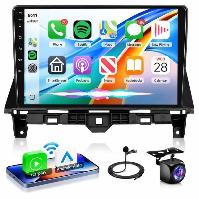 Main image of 4Core +64G Android Car Radio Wireless Carplay for Honda Accord 8th 2008-2013, Car Stereo Android Auto GPS WiFi EQ Bluetooth 5.0 10.1 Inch Touch Screen FM/RDS Backup Camera