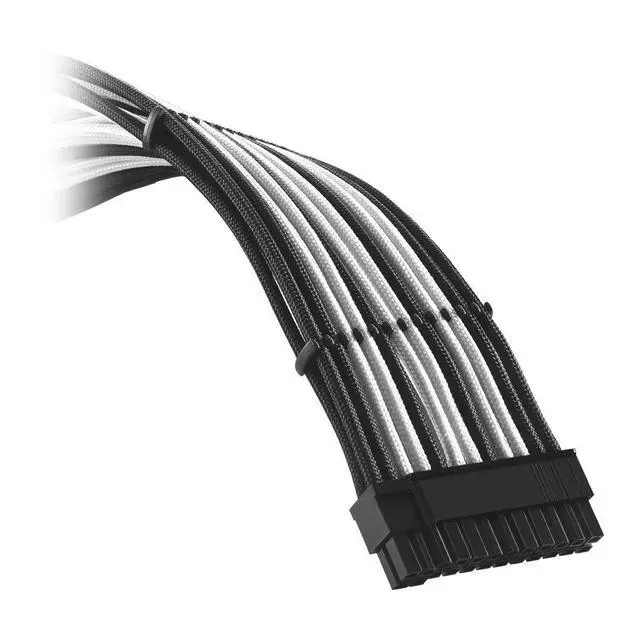 Alt view image 2 of 3 - E-Series Classic ModFlex Sleeved Cable Kit for EVGA G/G+ / P/P+ / T (Black + White)