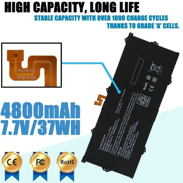 Alt view image 2 of 6 - AA-PBAN2HE Laptop Battery Compatible with Samsung Galaxy Book Go 340XDA NP340XLA XE340XDA-KA3US-RB XE340XDA-KA1US XE340XDA-KA3 XE340xda-ka1it Series BA43-00399A 2-Cell 7.7V 37Wh
