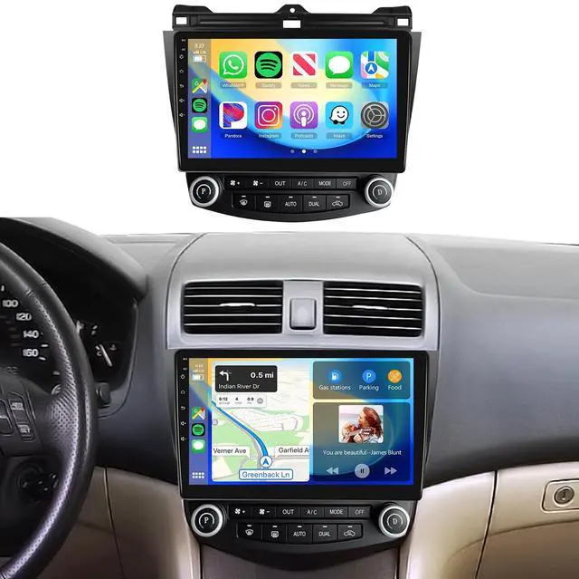 Main image of 8Core 6G+128G Radio for Honda Accord 7th 2003-2007,Android 15 Car Stereo with Wireless Carplay Android Auto,10.1 1280x720P IPS Touch Screen,DSP 46EQ,5.0Bluetooth,Backup Camera,MirrorLink SWC FM/RDS