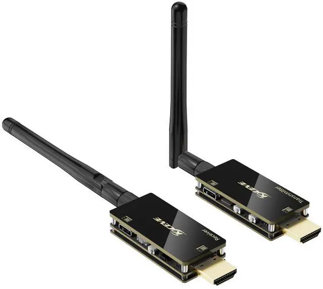 Main image of HDMI Wireless Transmitter and Receiver, KVM Function HDMI Wireless Extender Kit with Antenna, No Shell Desigh for Better Heat Dissipation, 200m/656ft Range
