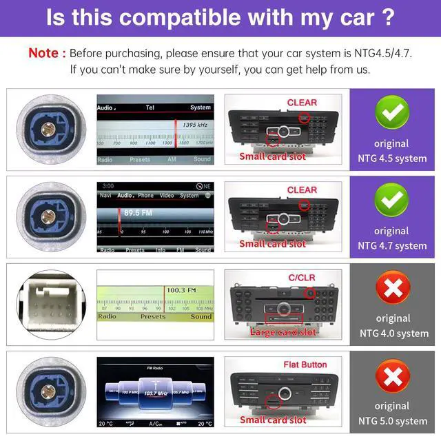 Alt view image 2 of 6 - 2026 12.3" CarPlay Android Auto Screen for Mercedes-Benz GLK | Ultra-Narrow Touchscreen | Wireless CarPlay & Android Auto | Mercedes X204 GLK250/300/350 2013-2015 | NTG 4.5/4.7 Compatible