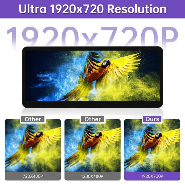 Alt view image 6 of 6 - 2026 12.3" CarPlay Android Auto Screen for Mercedes-Benz GLK | Ultra-Narrow Touchscreen | Wireless CarPlay & Android Auto | Mercedes X204 GLK250/300/350 2013-2015 | NTG 4.5/4.7 Compatible