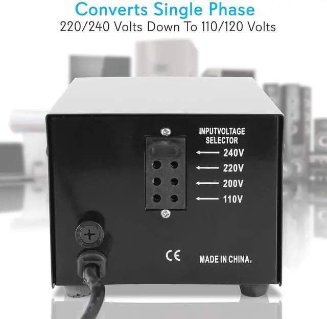 Alt view image 2 of 6 - Step Up and Down Converter - 500 Watt Voltage Converter Transformer w/ USB Charging Port, UK Power Adapter, AC 110 / 120 to 220 / 240 Volt Vice Versa, 110V/120V/220V/240V Input Voltage
