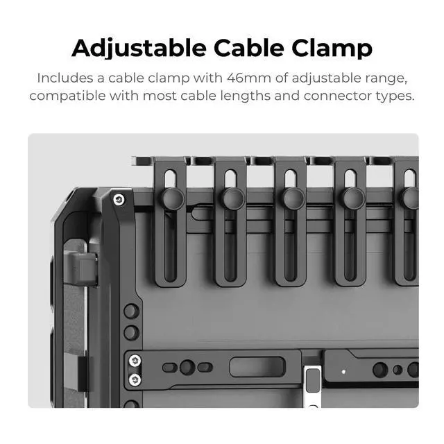 Alt view image 4 of 6 - YoloBox Extreme Cage, Aluminum Protective Rig with Cold Shoe Mounts | Quick-Release Sun Hood, Universal 1/4-20 Threads,180-degree adjustable angles,Compatible For YoloBox Extreme only