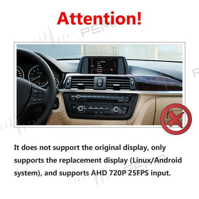 Alt view image 4 of 6 - AHD Backup Camera 720P 25FPS Parking Rear View Reverse Camera for BMW F10 F30 F25 F48