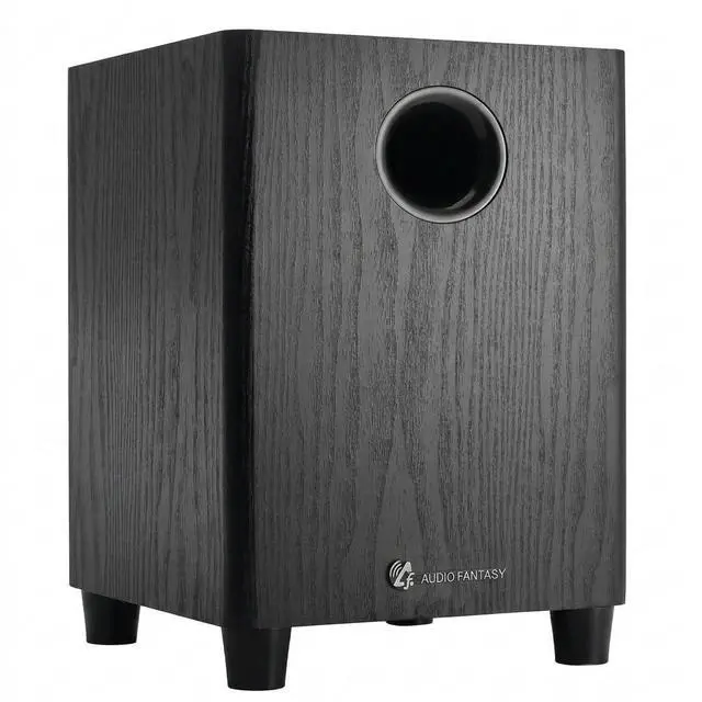 Main image of Audio Fantasy 6.5 Inch Passive Subwoofer, 100W RMS Deep Bass, 150W Peak, 4 Ohm Home Theater Speaker, MDF Wood Cabinet with Anti-Shock Base for Studio & Party, SUB65 Black