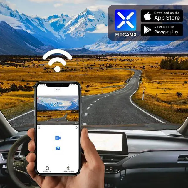 Alt view image 4 of 6 - 4K Dash Cam Suitable for Lexus UX 300h 2025-2026 Premium F Sport Handling Design, OEM Factory Look, UHD 2160P Video, Built-in WiFi & APP, Loop Recording, G-Sensor, Plug & Play, 64GB Card