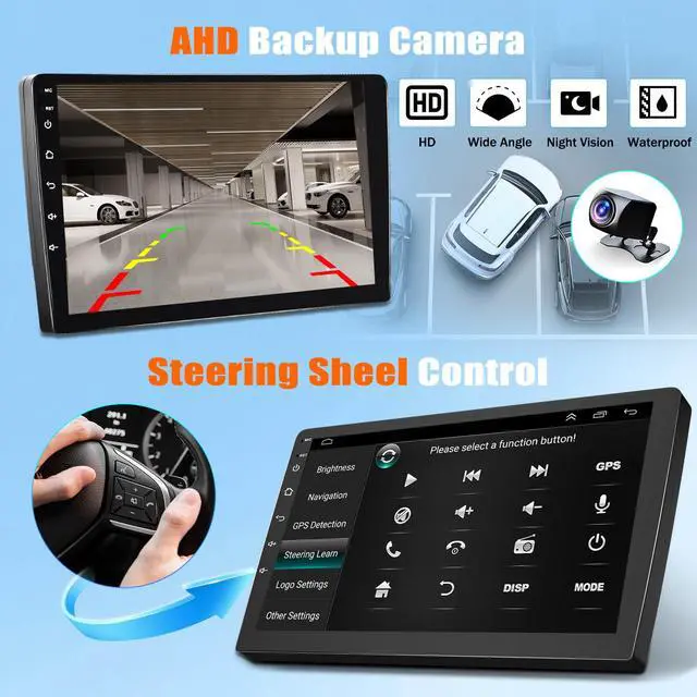 Alt view image 5 of 5 - Car Stereo Radio for Ford E150 E250 E350 1998-2003 2004 2005 2006 2007 2008 | 2+32G 7'' Touch Screen with Wireless CarPlay Android Auto GPS WiFi Bluetooth FM/RDS SWC Backup Camera