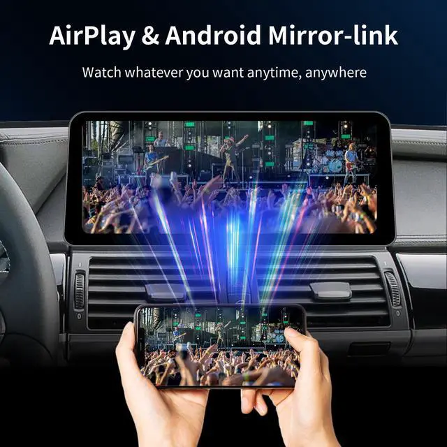 Alt view image 5 of 6 - 12.3Inch Wireless CarPlay/Android Auto Touchscreen for BMW X5/X6 Series E70/E71 (2009-2013) with CIC System, Car Radio Receiver, Bluetooth, Car Stereo