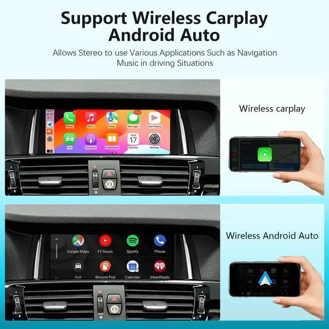 Alt view image 4 of 6 - 8.9" CarPlay for BMW X3 X4 F25 2013-2016 NBT Linux Android | Stable Linux,8.9" IPS1920x720 HD, OEM functions retained, auto day/night mode, Wireless CarPlay Android Auto