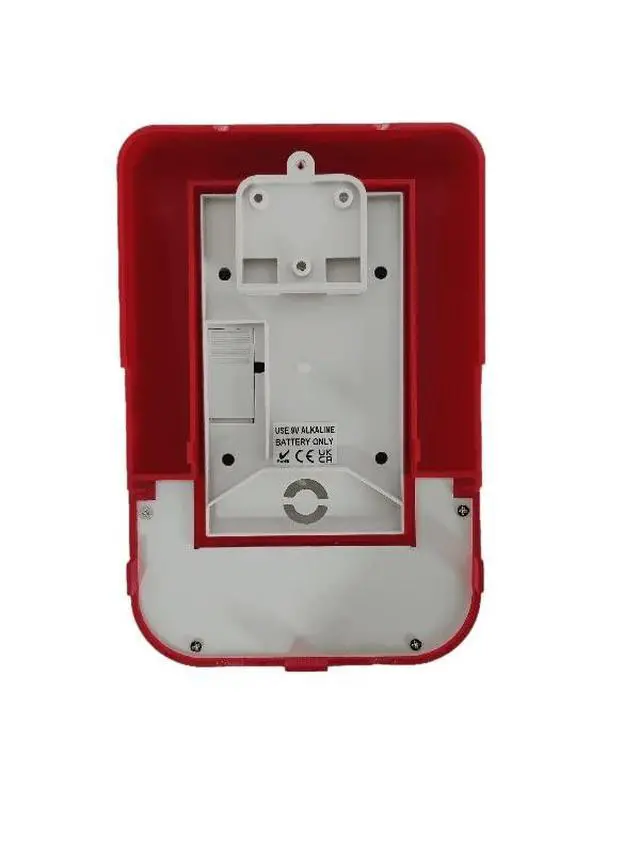 Alt view image 3 of 5 - Plug&Play Site Alert Battery Operated Interlinkable Fire Alarm System LED Strobe Siren Horn Sound Weatherproof Outdoor Indoor