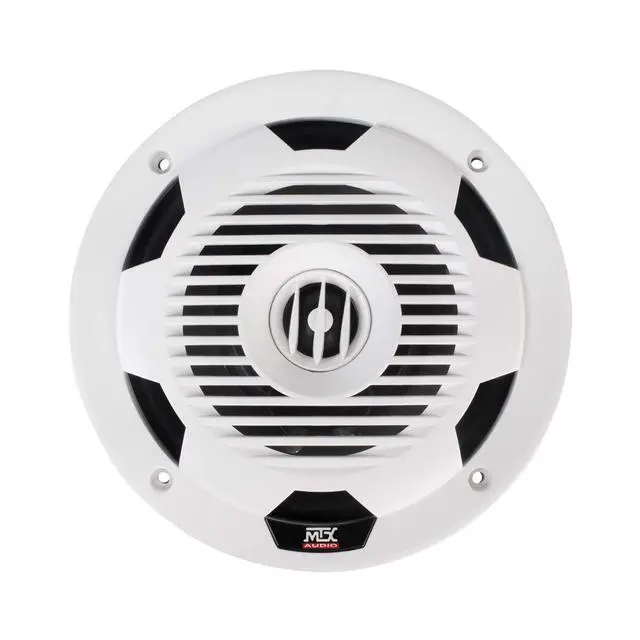 Alt view image 2 of 6 - WET77-W Wet Series 75 Watt RMS 4 Ohm Coaxial Outdoor Marine Boat ATV UTV Speaker Pair with Weather Resistant Polypropylene Cones, Silicone Insulated Tinsel Leads, and ASA Plastic Grille, White